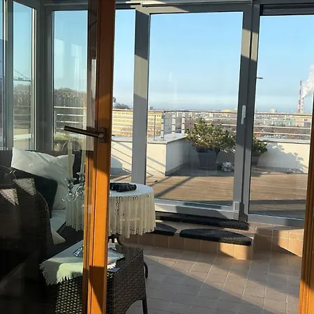 Apartment Wake Up To Stunning Baltic Sea Views From Your Private 30m Terrace, Just A 10 Minute Walk From Old Town Gdansk